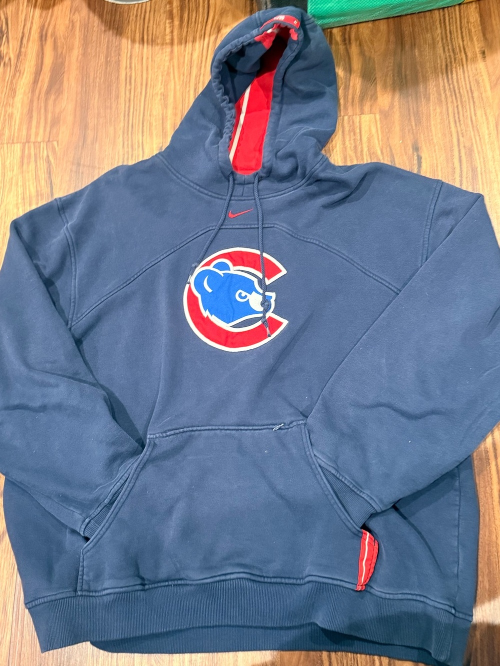 Vintage 90's Nike Team MLB Cubs Center Swoosh Embroidered Hoodie Mens
Sz XL